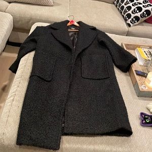 Black Ugg Teddy material long coat